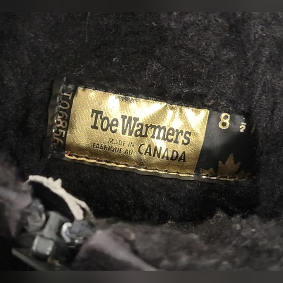 TOE WARMERS BOOTS WOMEN'S SIZE 8 BLACK WATERPROOF BOOTS - Picture 7 of 12